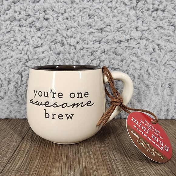DEMDACO You're One Awesome Brew Mini Mug Ornament Coffee Lover Gift - Picture 1 of 12